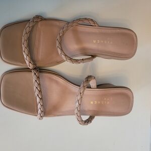 🎉Marc Fisher Beige Braided Sandals